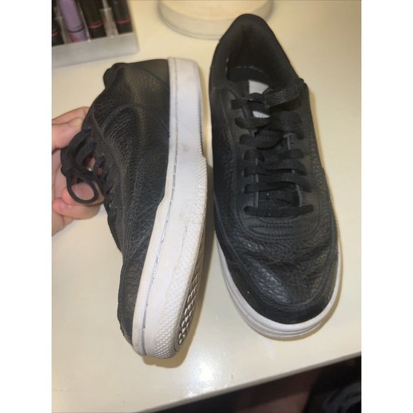 Nike Wmns Court Vintage PRM Wmns Size 7.5 Shoes CW1067-002 Black White Orange - Picture 8 of 9